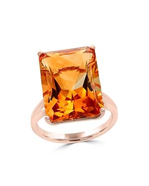 Citrine Statement Ring In 14k Rose Gold - 100% Exclusive