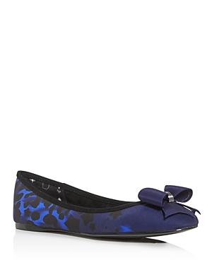 Ted Baker Women's Suallyp Bow Celestial & Animal Print Flats