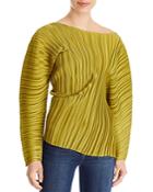 Lafayette 148 New York Tiller Pleated Top