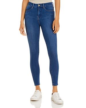 Frame 24-hr Le Skinny Cropped Jeans In Inez