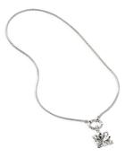 John Hardy Sterling Silver Classic Chain Interchangeable Ring & Bow Pendant Necklace, 18
