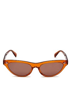 Oliver Peoples Women's Zasia Mirrored Cat Eye Sunglasses, 53mm
