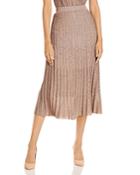 Fabiana Filippi Metallic Knit Midi Skirt