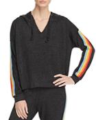 Vintage Havana Rainbow-trim Hooded Sweatshirt