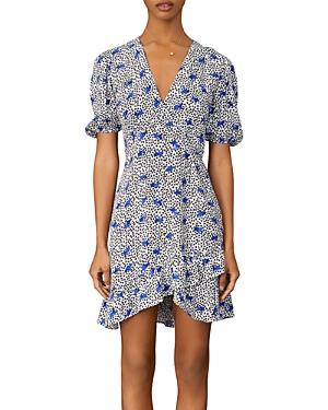 Maje Ripensee Floral Print Mini Dress