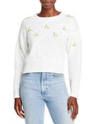 Lucy Paris Meadow Floral Embroidered Sweater