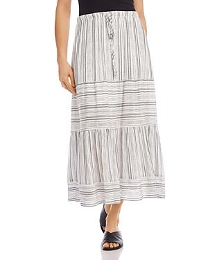 Karen Kane Striped Midi Skirt