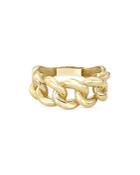 Zoe Lev 14k Yellow Gold Large Miami Cuban Link Ring