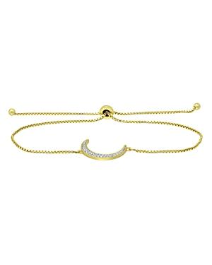 Marc & Marcella X Bloomingdale's Diamond Moon Slider Bracelet In Sterling Silver & Gold Tone Sterling Silver, 0.13 Ct. T.w. - 100% Exclusive