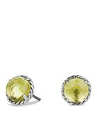 David Yurman Chatelaine Earrings With Lemon Citrine