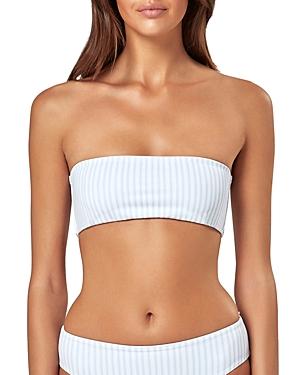 Charlie Holiday Keely Striped Bandeau Bikini Top