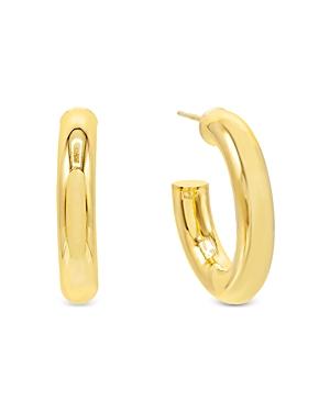 Adinas Jewels Hollow Hoop Earrings