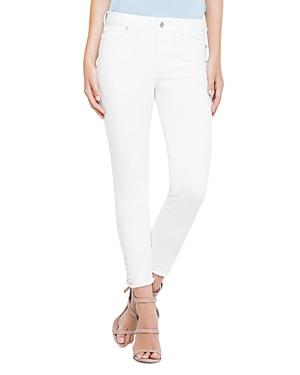 Liverpool Maya Grommet Ankle Skinny Jeans In Bright White