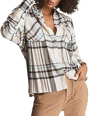 Reiss Amira Light Ground Check Shirt