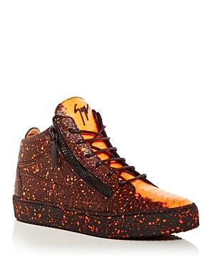 Giuseppe Zanotti Men's Zoraya Paint Mid Top Sneakers