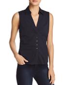 Elie Tahari Vichi Ruched Sleeveless Blouse - 100% Exclusive