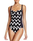 La Blanca Night Waves Sweetheart Maillot One Piece Swimsuit
