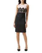 Hobbs London Seraphina Lace-trim Sheath Dress