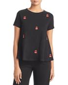 Lisa Todd Embroidered Cherry Swing Tee
