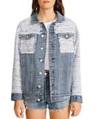 Bb Dakota By Steve Madden The Festival Mixed Media Trucker Jacket