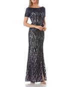 Js Collections Embroidered Lace Gown