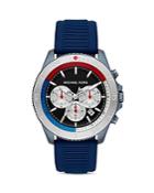 Michael Kors Theroux Navy Silicone Strap Chronograph, 45mm