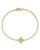 Bloomingdale's Diamond Clover Bracelet In 14k Yellow Gold, 0.20 Ct. T.w. - 100% Exclusive
