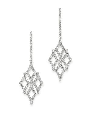 Bloomingdale's Micro-pave Diamond Drop Earrings In 14k White Gold, 0.60 Ct. T.w. - 100% Exclusive