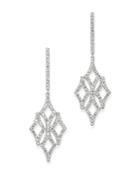 Bloomingdale's Micro-pave Diamond Drop Earrings In 14k White Gold, 0.60 Ct. T.w. - 100% Exclusive