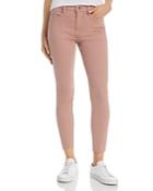 Frame Le High Raw-edge Skinny Jeans In Dusty Rose