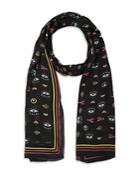 Kurt Geiger London Icon Print Oblong Scarf