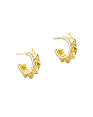 Amrapali Jewels Diamond Surya Spike Hoop Earrings In 18k Yellow Gold, 1.03 Ct. T.w.