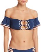 Becca By Rebecca Virtue Medina Cold-shoulder Bikini Top