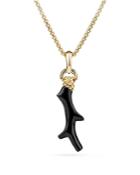 David Yurman Coral Amulet In Black Onyx With 18k Gold