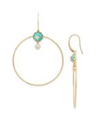 Nadri Birdie Turquoise-detail Drop Earrings