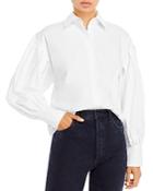 Aqua X Scout The City Balloon Sleeve Button Front Shirt - 100% Exclusive