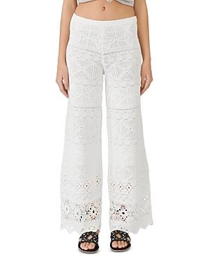 Maje Ibiza Collection Pantelle Crocheted Pants