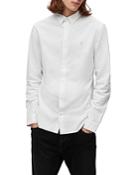 Allsaints Lovell Ramskull Long Sleeve Slim Fit Shirt