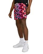 Psycho Bunny Alexander Triangle Print Swim Trunks