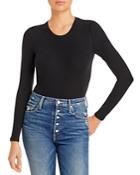 T Tahari Micromodal Stretch Long Sleeve Bodysuit