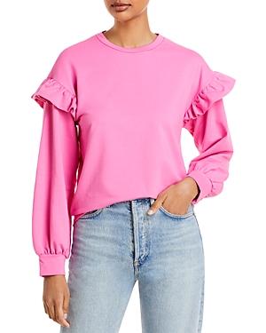 Aqua Ruffled French Terry Top - 100% Exclusive