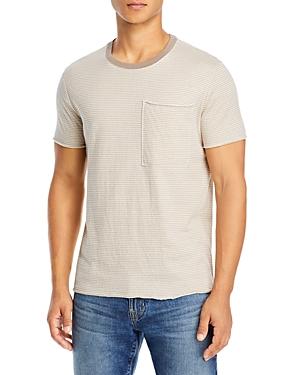 Atm Anthony Thomas Melillo Cotton Double Face Stripe Pocket Tee