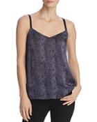 Paige Cicely Snakeskin-print Camisole Top