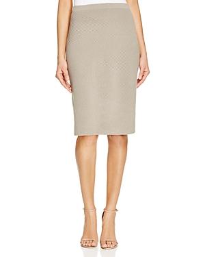 Lafayette 148 New York Ribbed Knit Pencil Skirt