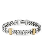 David Yurman Men's 18k Yellow Gold & Sterling Silver Double Box Link Bracelet