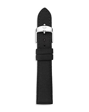 Michele Black Grosgrain Ribbon Watch Strap, 16mm