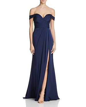 Faviana Couture Off-the-shoulder Gown