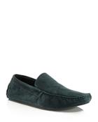 A. Testoni Cashmere-lined Suede House Slippers