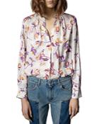 Zadig & Voltaire Tink Floral Print Blouse