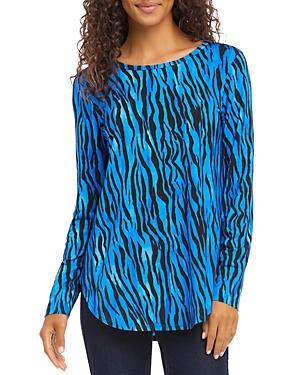 Karen Kane Zebra Print Shirttail Tee